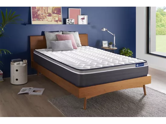 ACTISOM Matelas 180x200 Ressorts ensachés+Mémoire de forme Maxi épaisseur 7zones de confort
