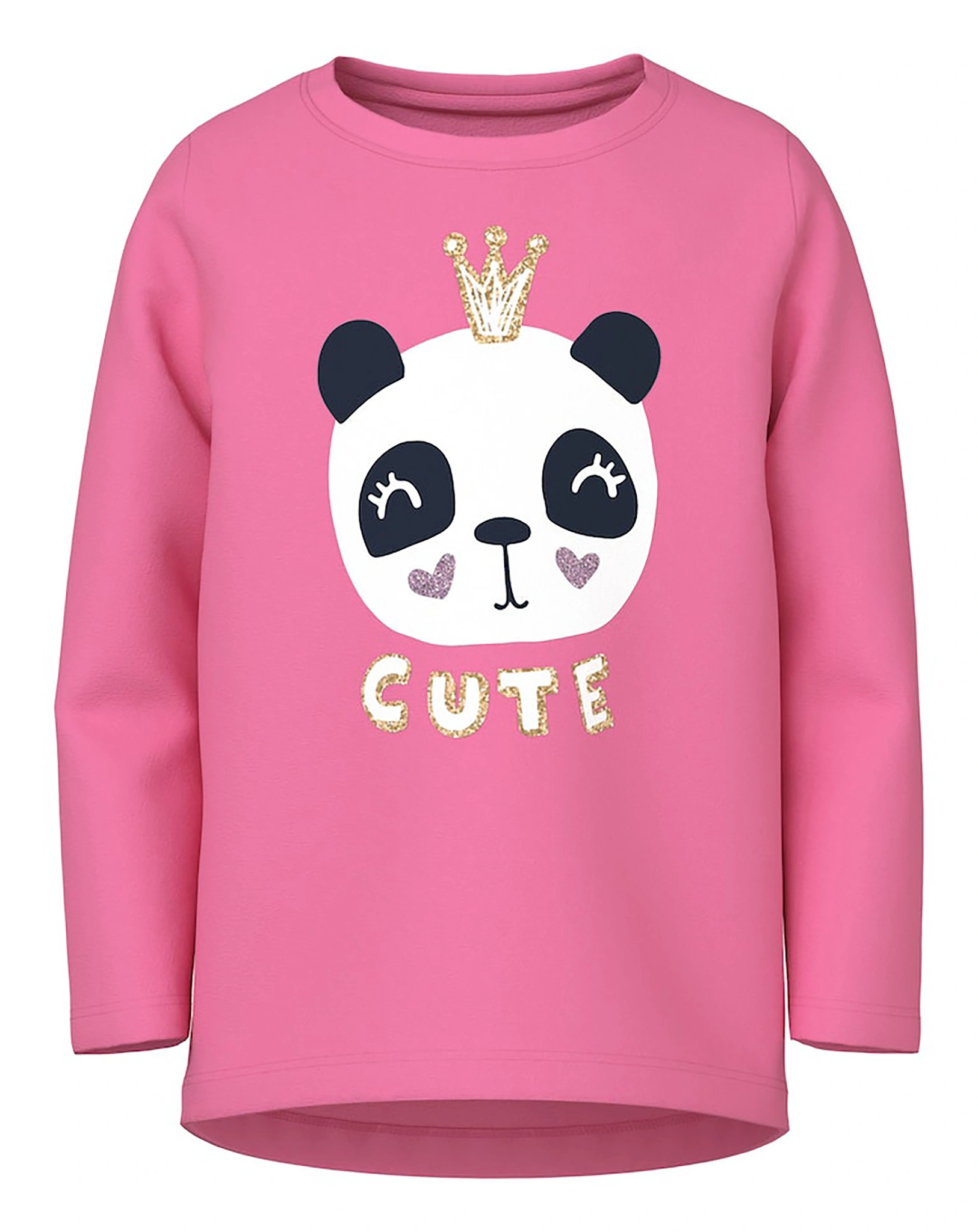 Langarmshirt NMFVIX CUTE in pink cosmos