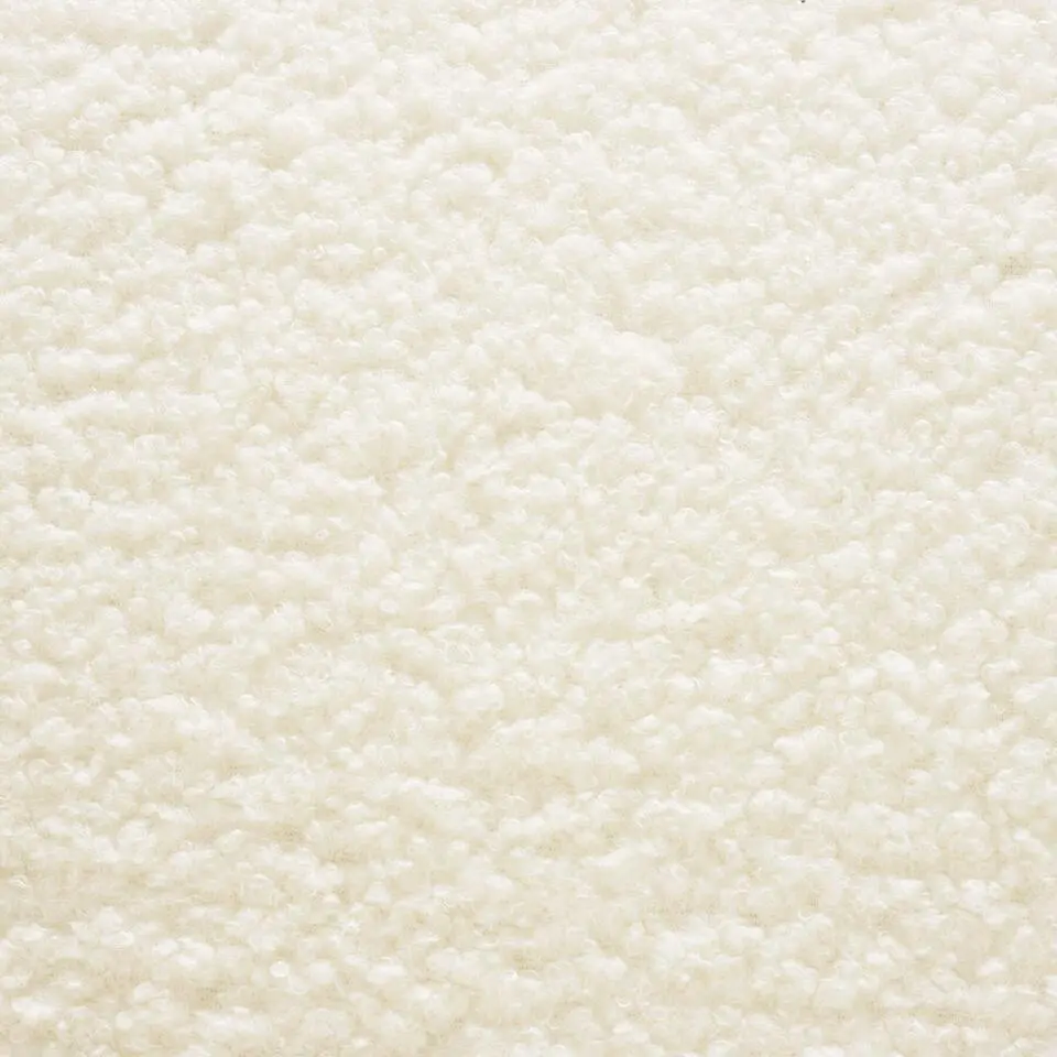 tectake Teddy-fauteuil Robina 2 offwhite W2, Bouclé Gebroken Wit