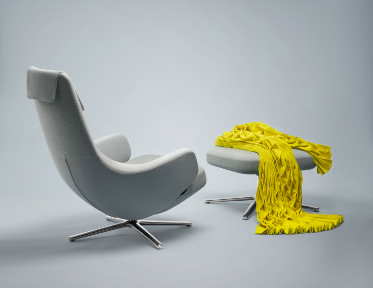 Vitra Repos loungestoel,cosy pebble grey