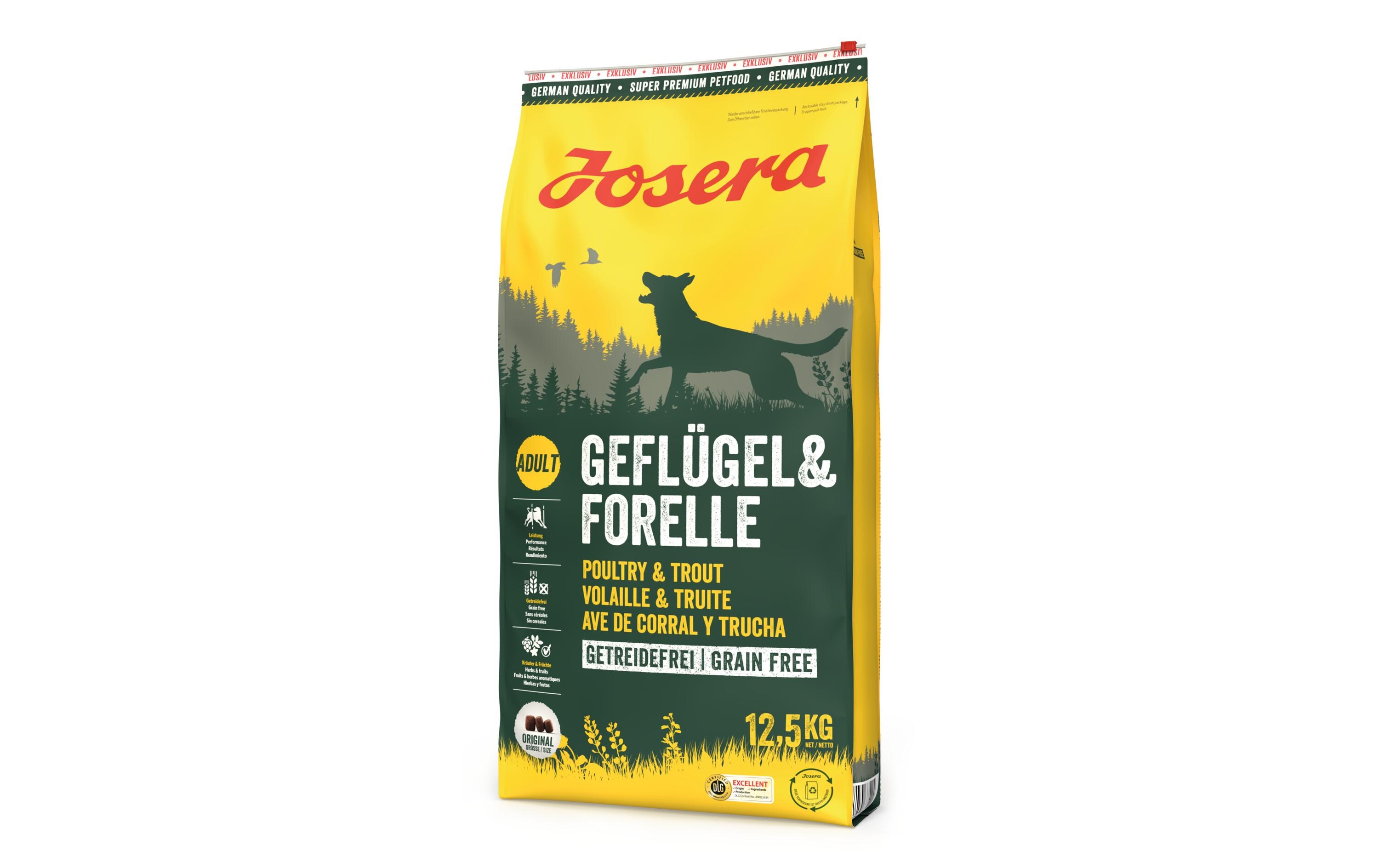 Trockenfutter Geflügel & Forelle 12.5 kgAlleinfuttermittel für ausgewachsene Hunde