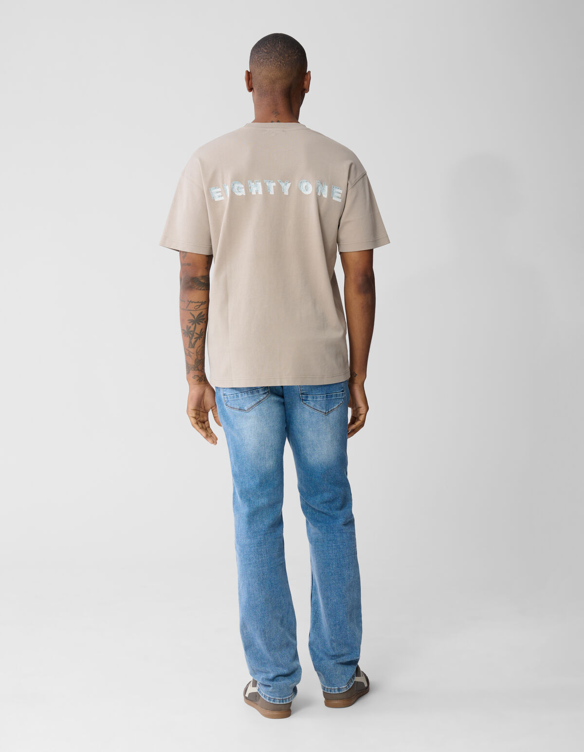 Slim Straight Fit Jeans Mediumstone L34