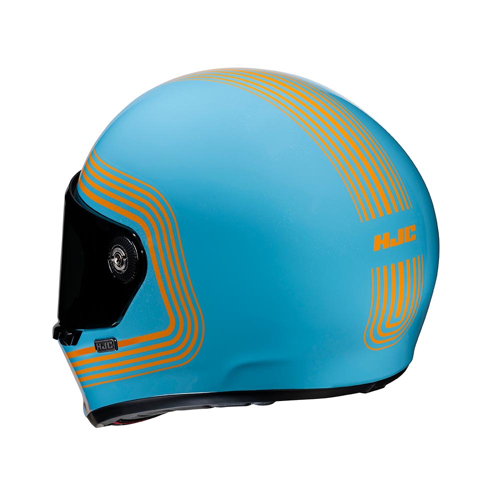 HJC - Casque V10 Foni MC27 / Turquoise / Orange / Brillant