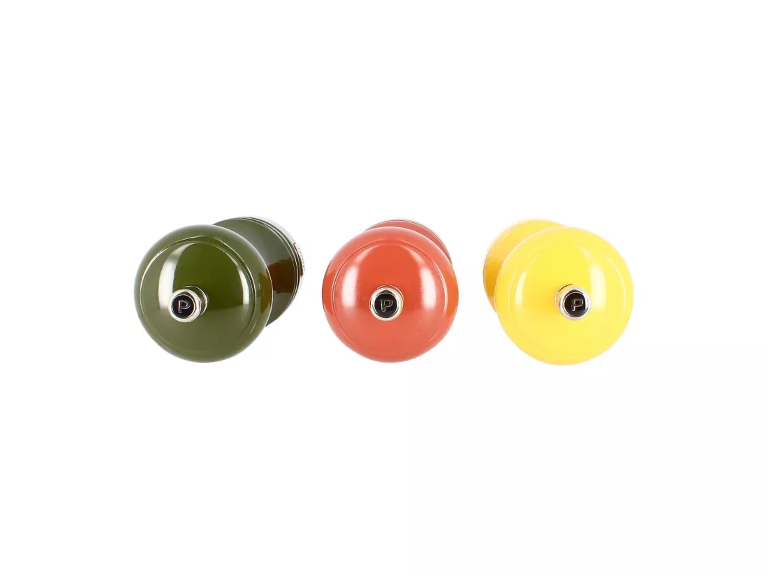Ogo Living - Moulin A Poivre En Bois Brillant Jaune Professionnel