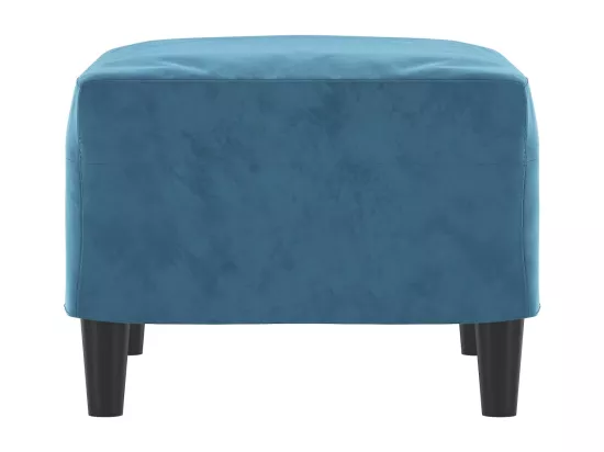 Repose-pied Bleu 60x50x41 cm Velours