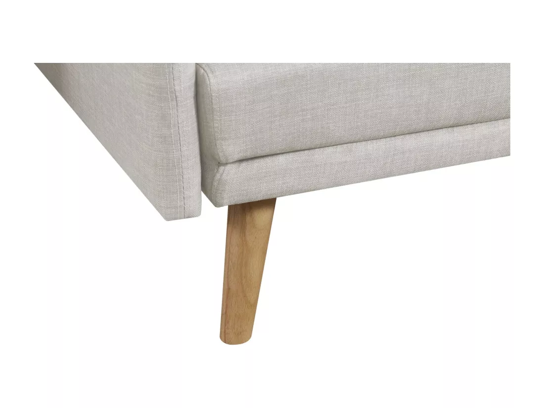 Canapé convertible scandinave 3 places gris clair ESTER