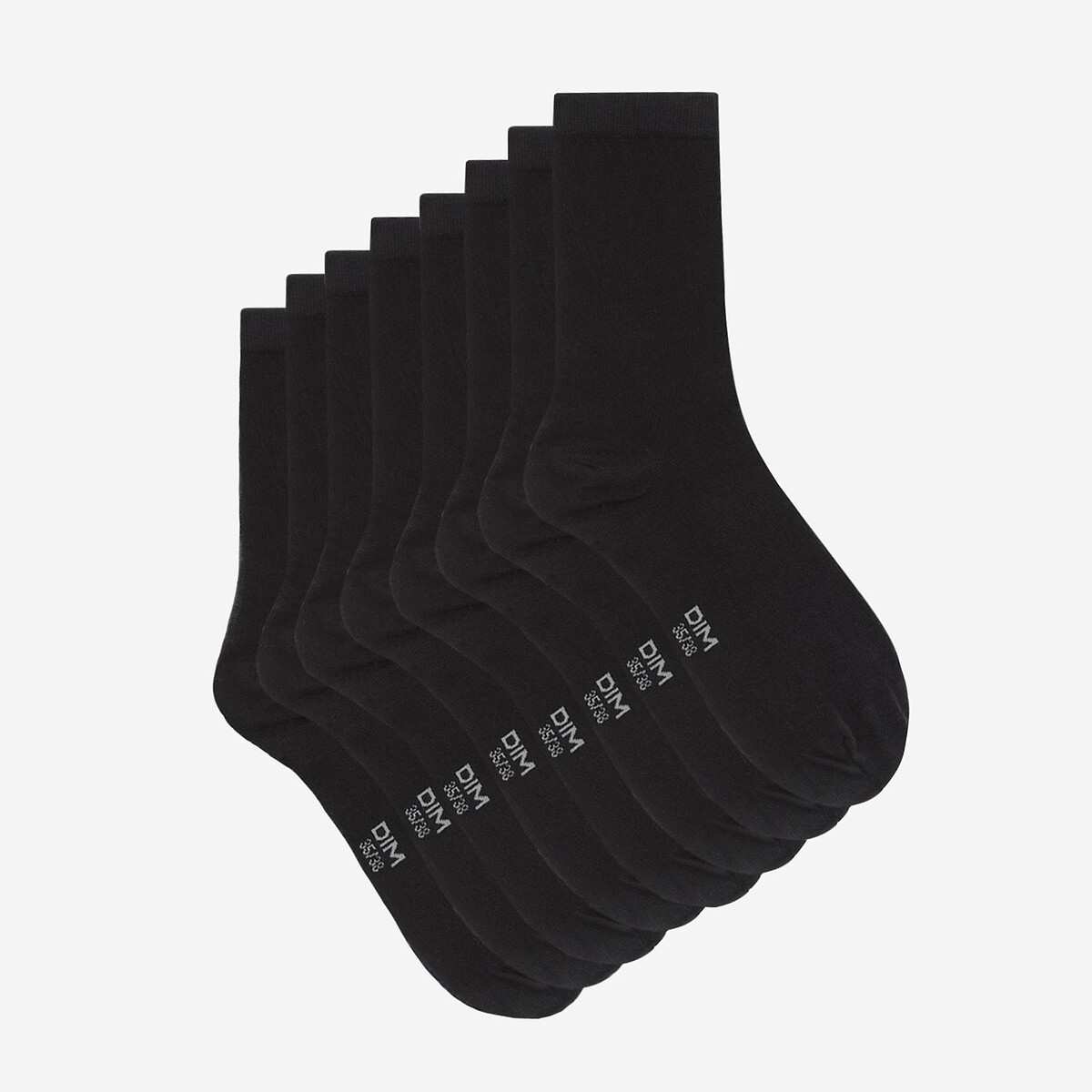 DIM<br>Conjunto de 4 pares de meias de algodão