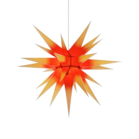 Herrnhuter Innenstern i7 gelb/roter Kern, 70cm, ohne Kabel