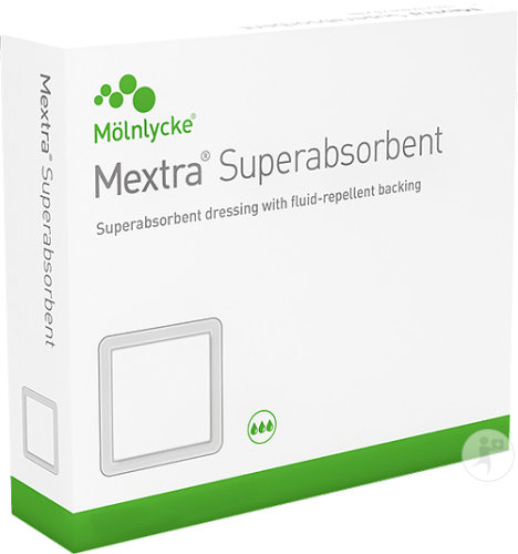 Mextra Superabsorbent 10x10cm 10 Pièces