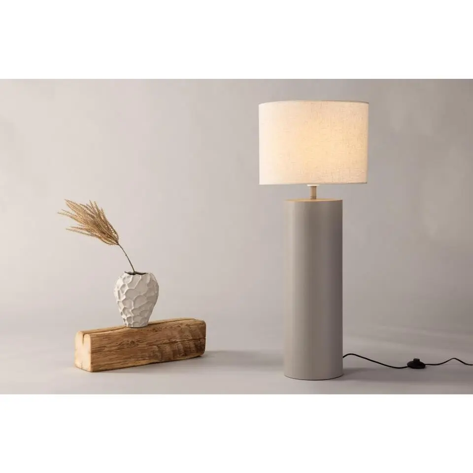 Svea - Enzo ronde vloerlamp - ø40 cm - grijs