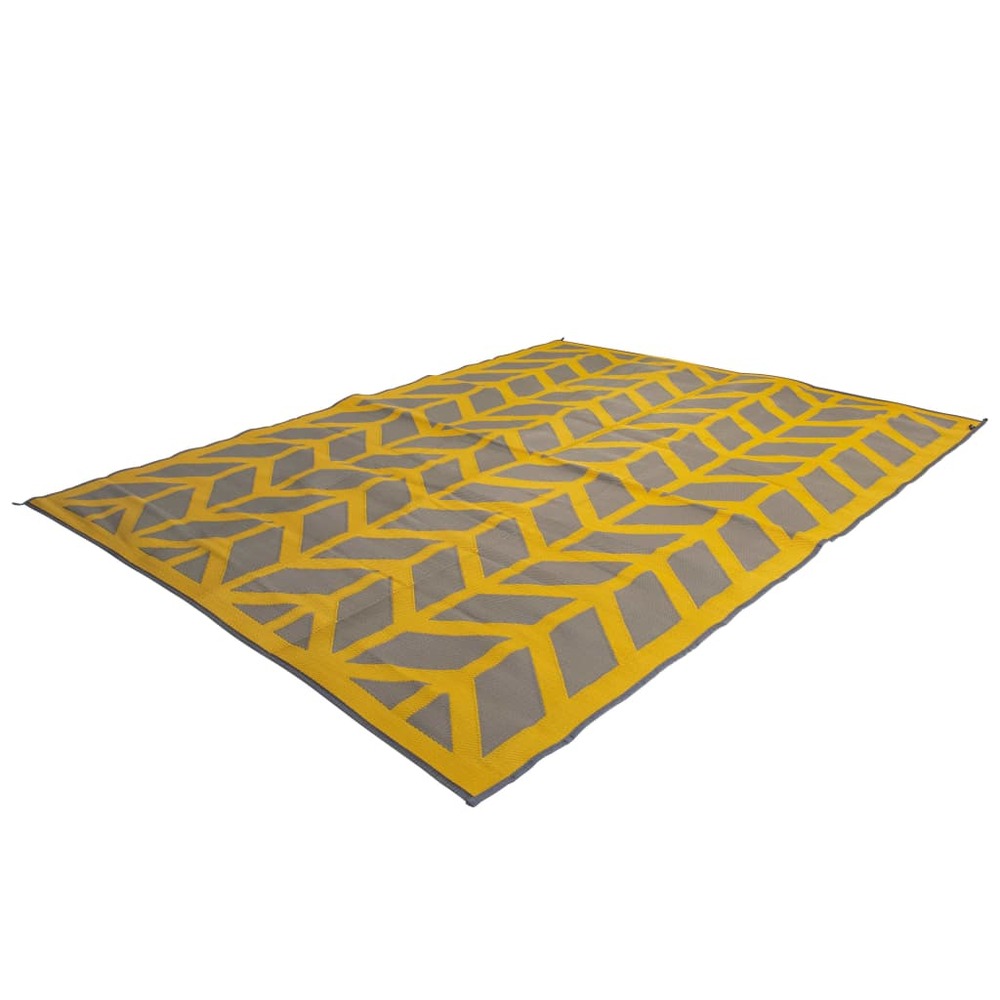Tapis d'extérieur chill mat flaxton 2,7x3,5 m xl jaune ocre