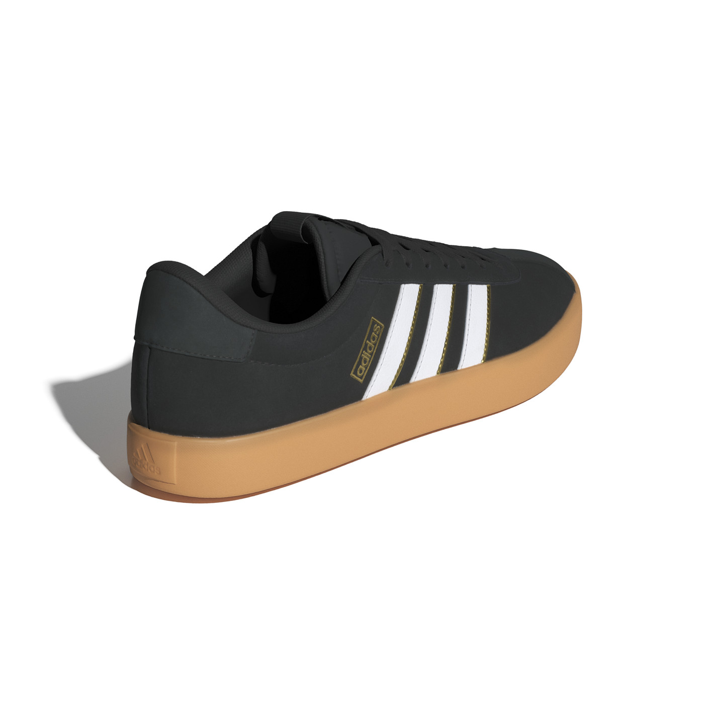 Adidas VL Court 3.0 Sneakers Zwart Wit Lichtbruin