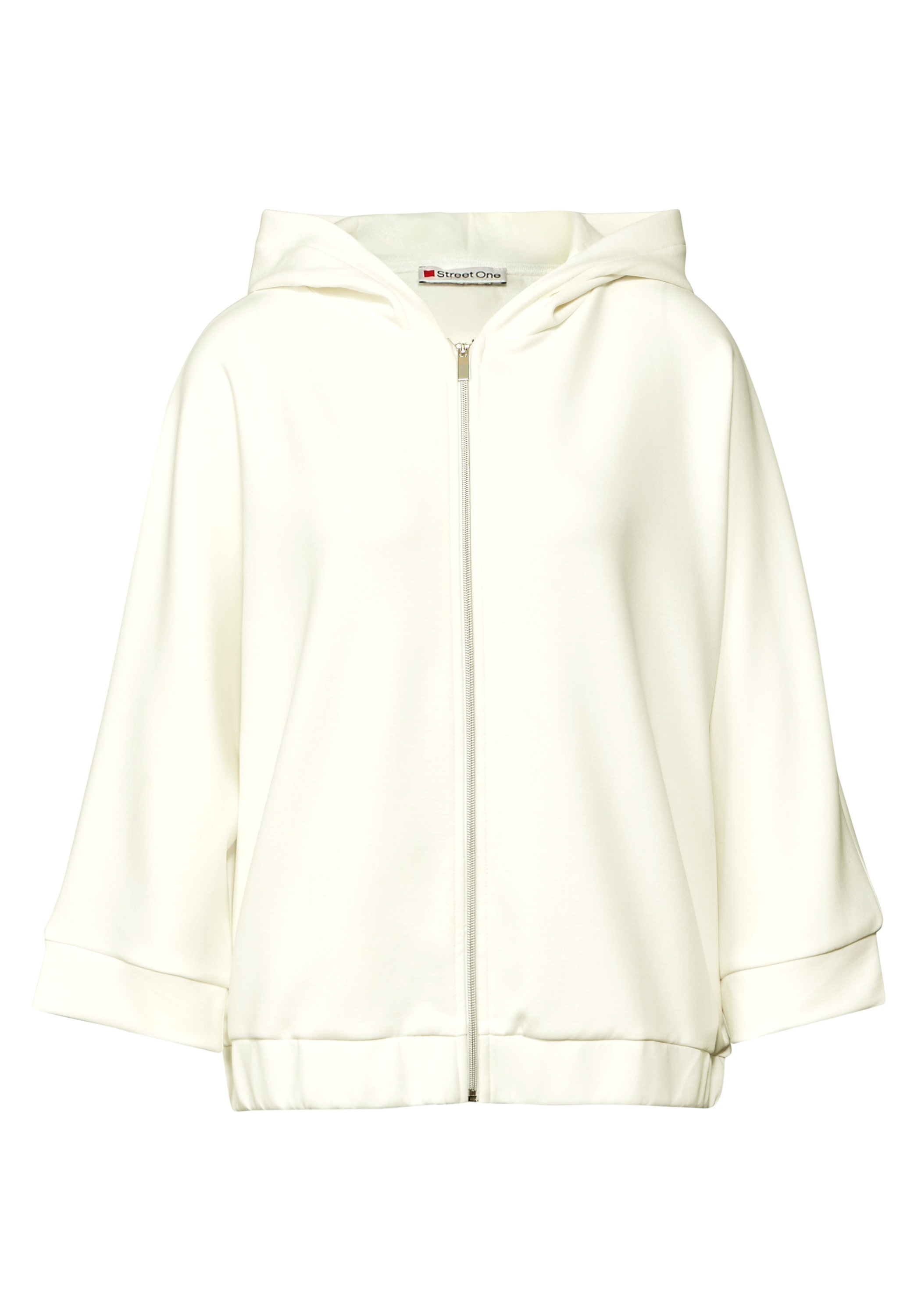STREET ONE Hoodie , in Silk-Look