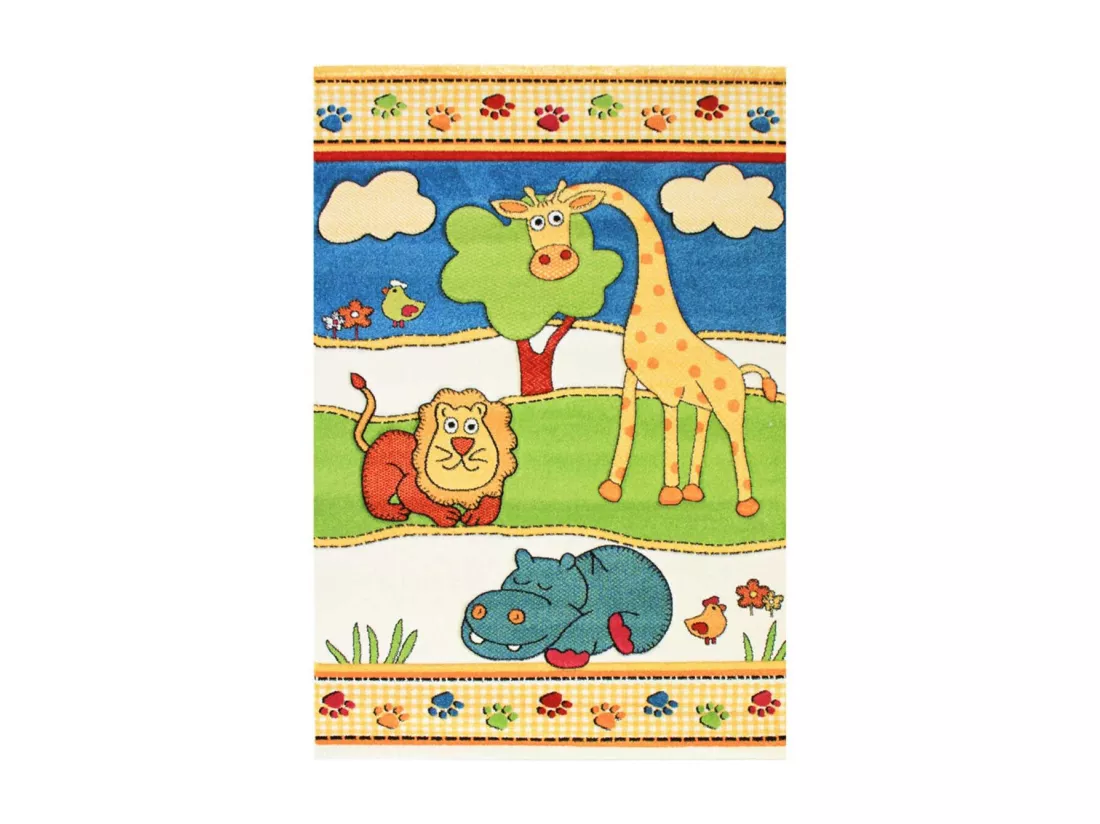 Tapis enfant 160x230 rectangle tissé multicolore AIMLAN