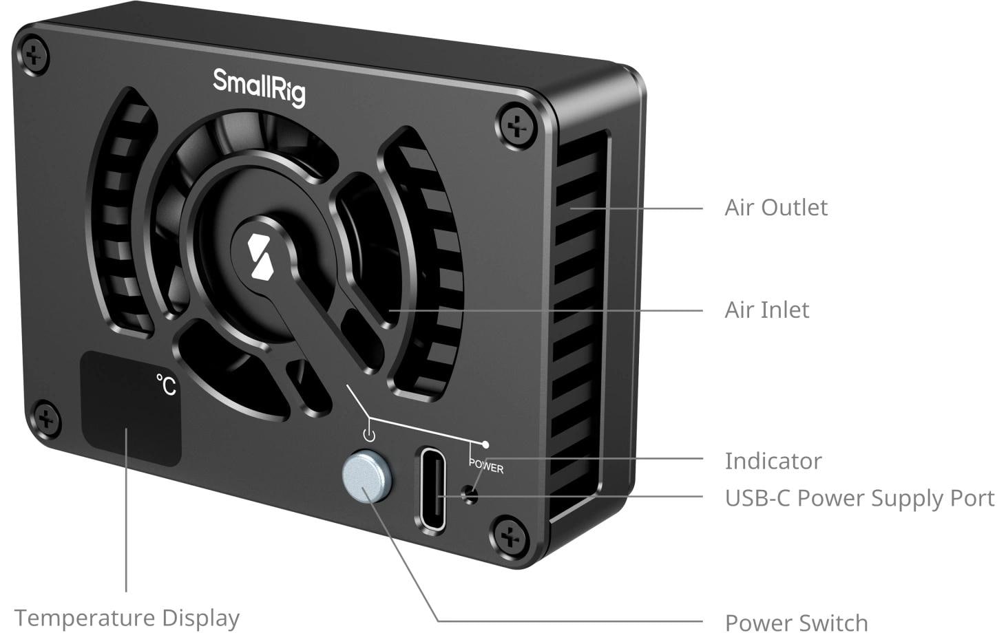 Kühlungssystem für Sony / Canon / FUJIFILM KamerasLeise, leistungsstarke Kühlung