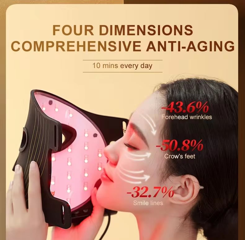 Beautyronics - USB-oplaadbaar lichttherapie-gezichtsmasker