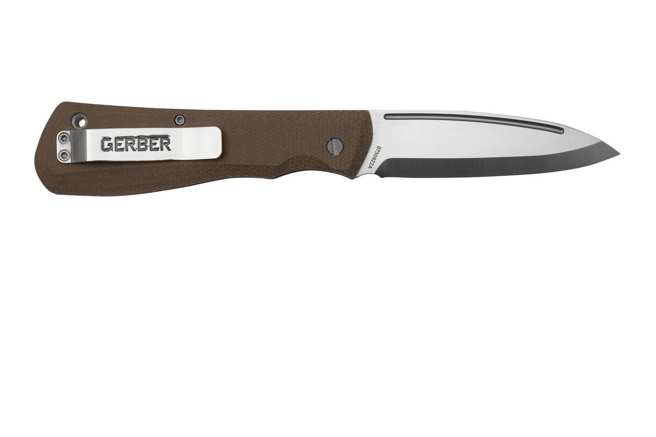 Gerber Mansfield 1064424 natural micarta, zakmes