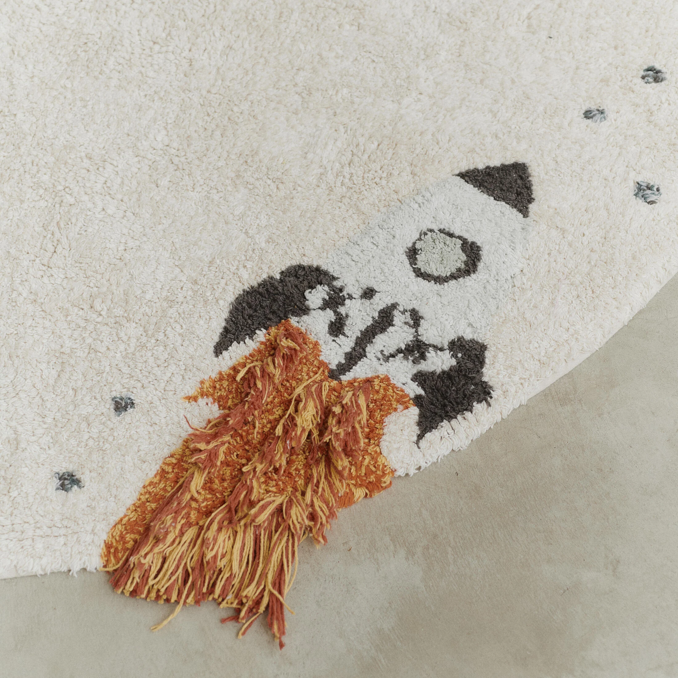 Tapis lavable voyage interstellaire | Beige