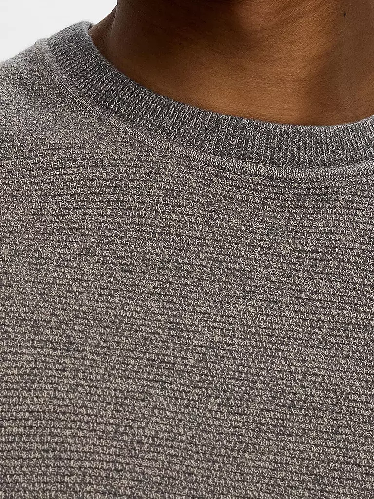SELECTED Pullover SLHROSS grau