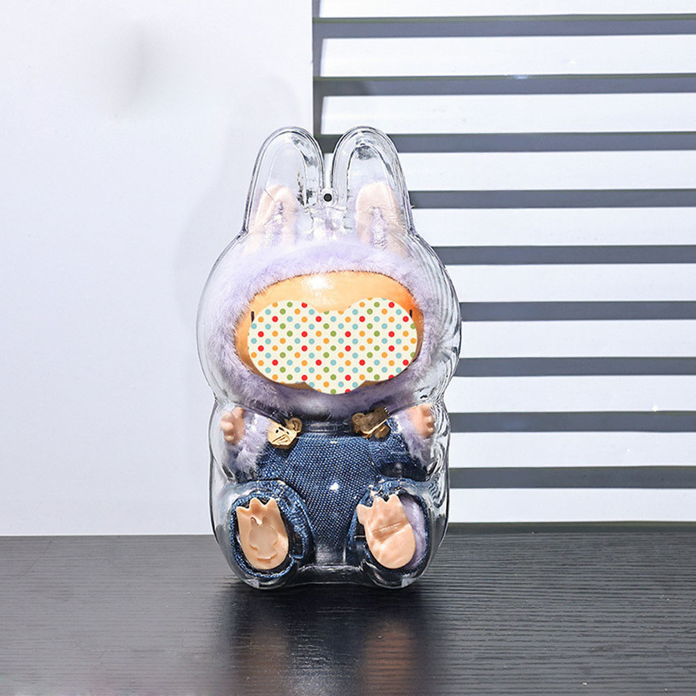 (15x8cm) Monsterhäschen Schutzhülle Accessoire Puppen Zubehör Schutzabdeckung - Transparent