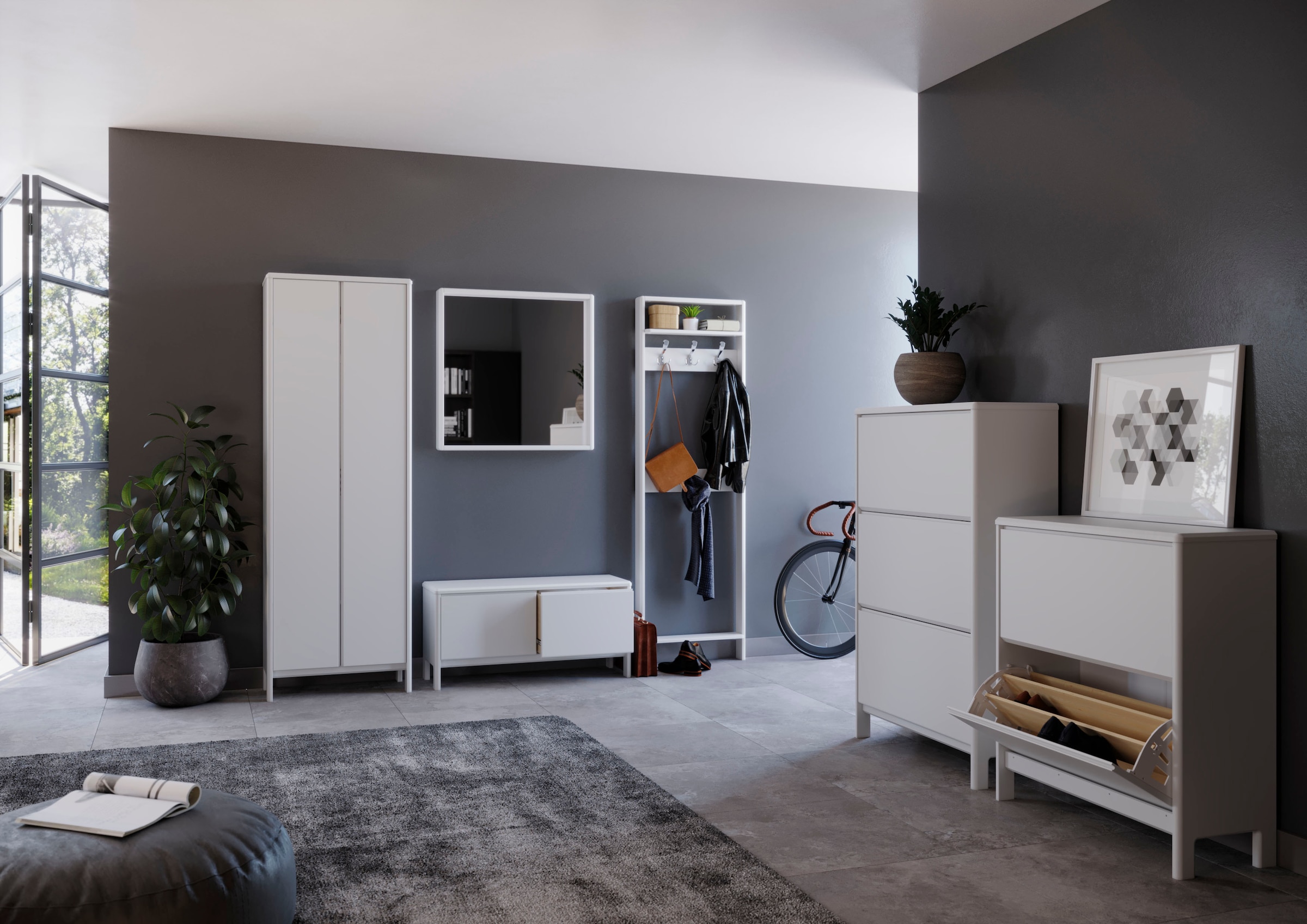 Home affaire Garderobenschrank »Luven« FSC®-zertifiziertes Massivholz, Höhe 192 cm