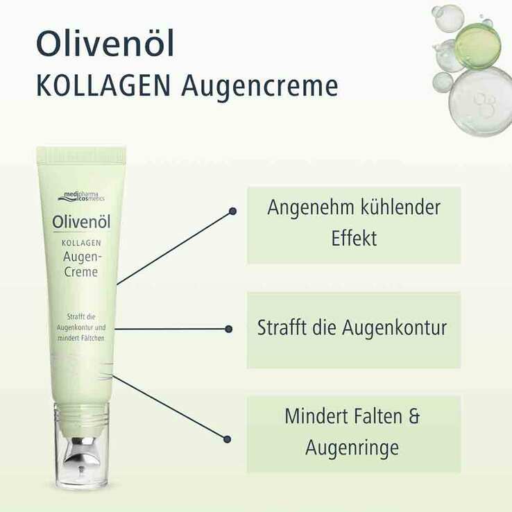 Olivenöl Kollagen Augencreme, 15 ml