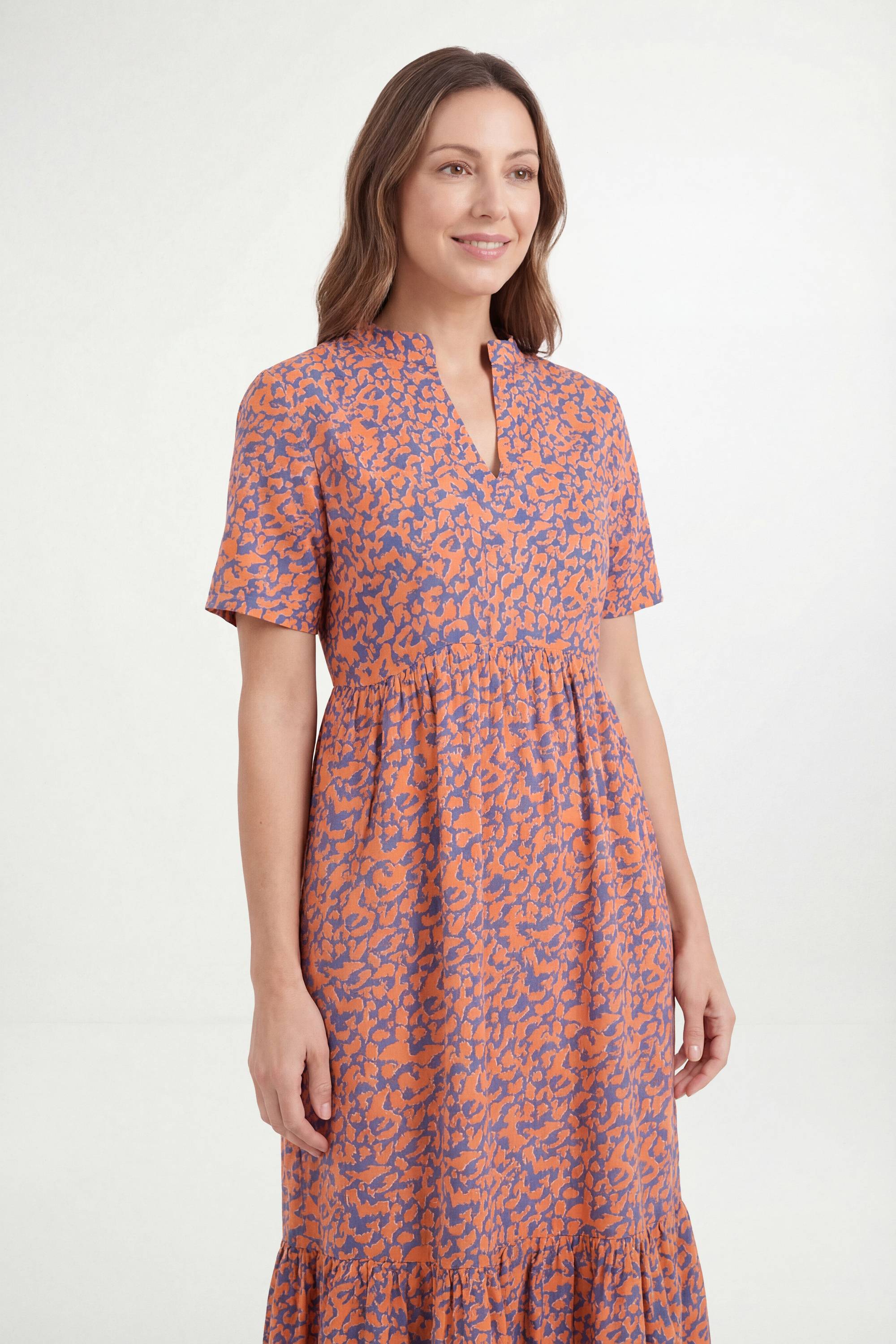 Wallis Robe Midi Petite En Coton D'été
