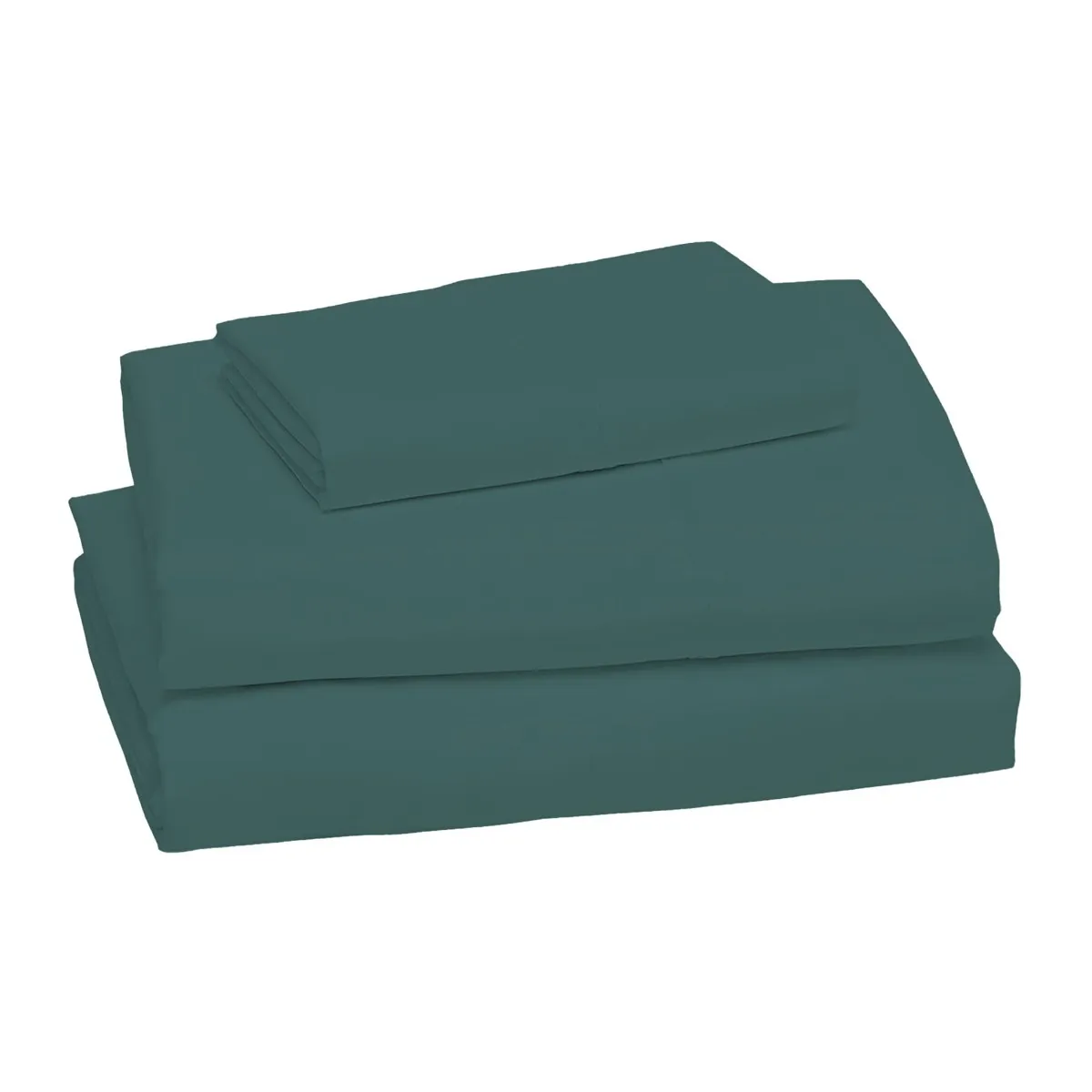 Origami Maison Ensemble Draps Flanelle Lit Simple - Uni Vert