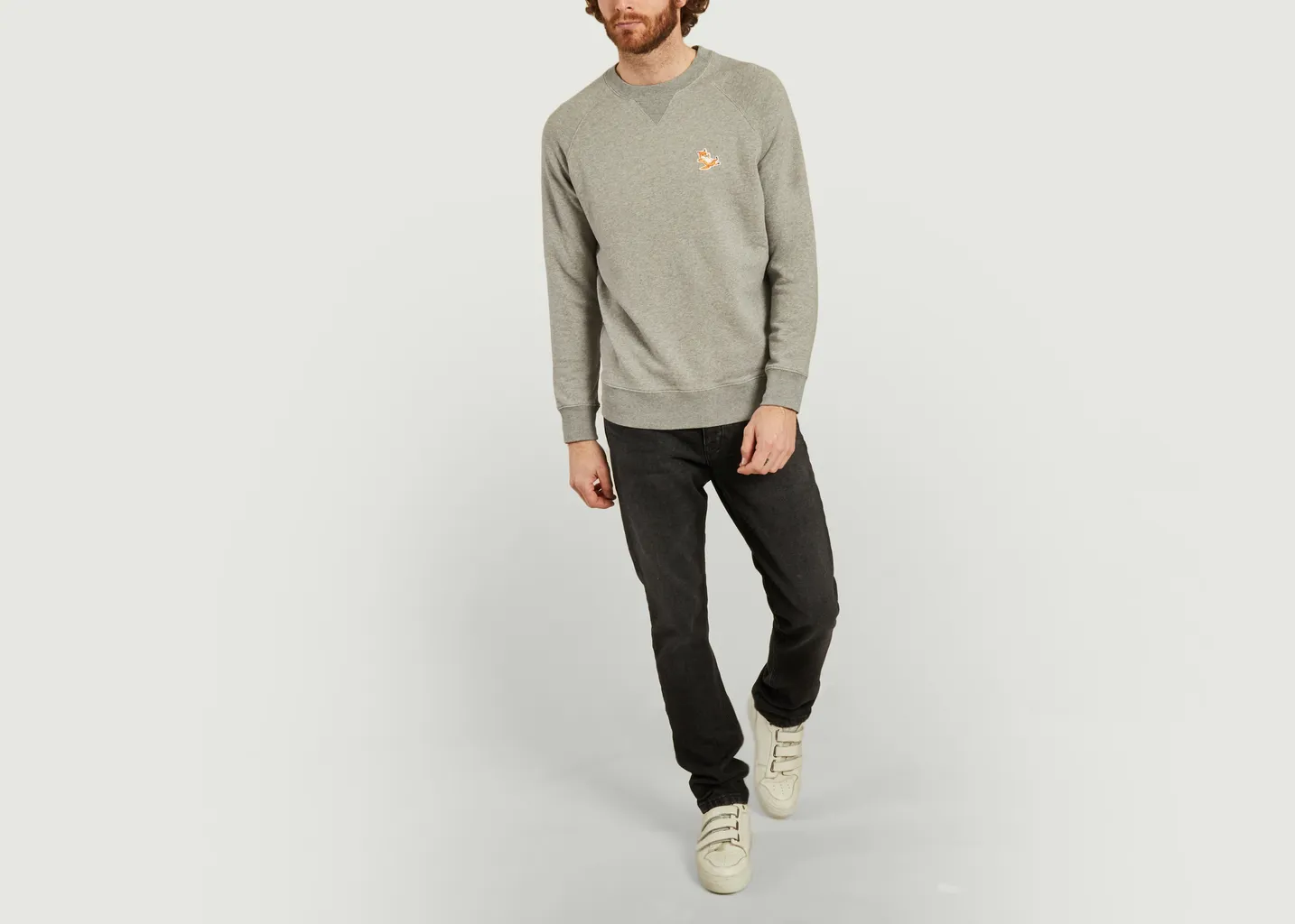 Sweatshirt classique Chillax Fox Head Patch Maison Kitsuné