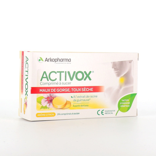 Arkopharma Activox Arôme Citron - Mal de Gorge, Toux Sèche