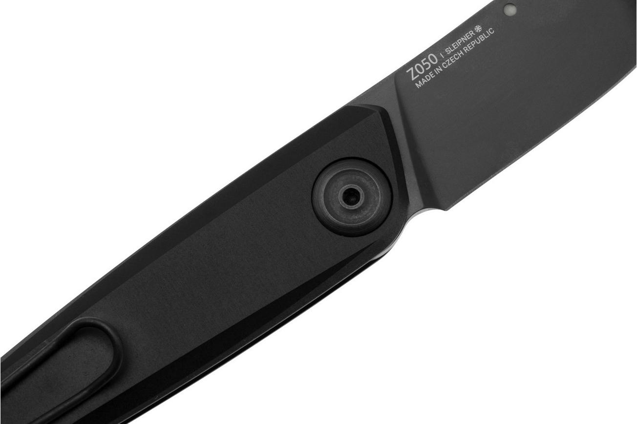 ANV Knives Z050BB, Z050-010 DLC Sleipner, Dural Black Aluminium, zakmes
