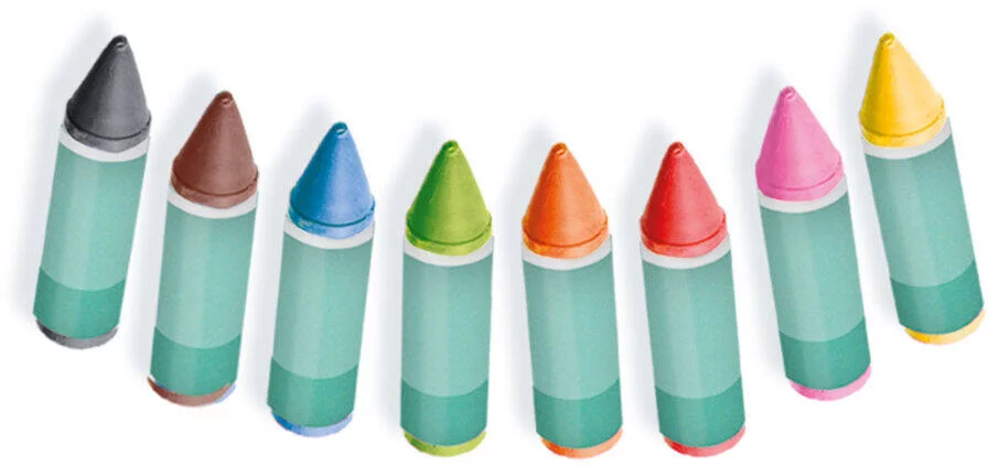 CRAYONS DE COULEUR POUR LE BAIN - 8 COULEURS