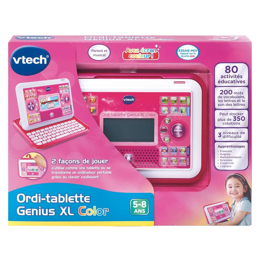 ORDI TABLETTE GENIUS XL COLOR ROSE