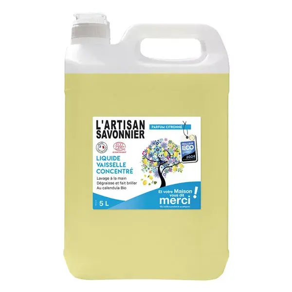 Detergente líquido concentrado para louça L'Artisan Savonnier 5L