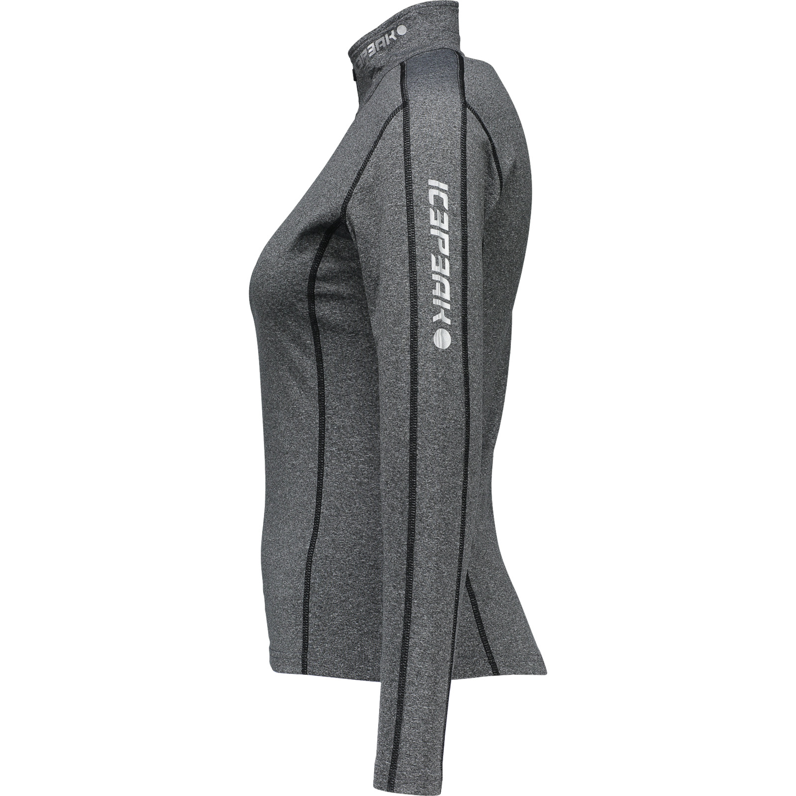 Icepeak Damen-Unterziehshirt 1/2 Zip Fairview L, dunkelgrau