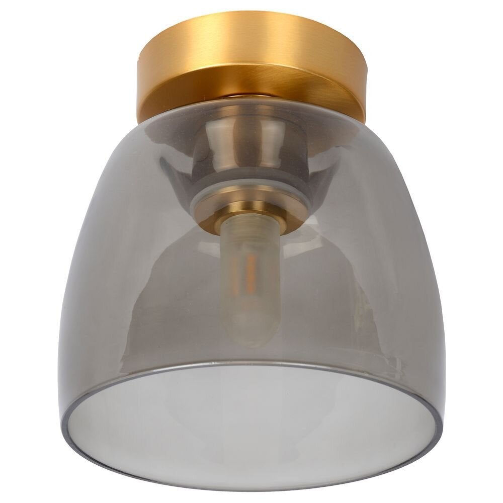 Tyler badkamerplafondlamp van metaal en glas G9 in goud