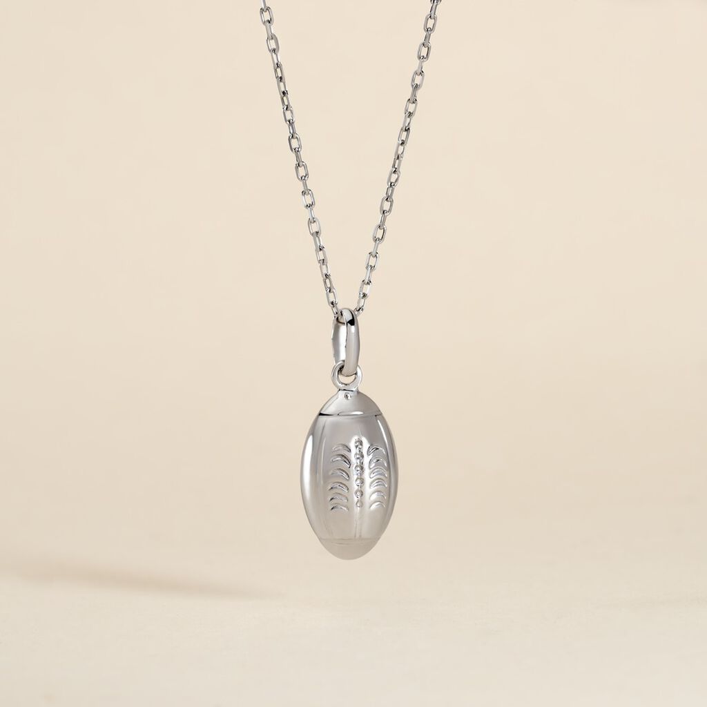 Pendentif Ruveyda Argent Blanc