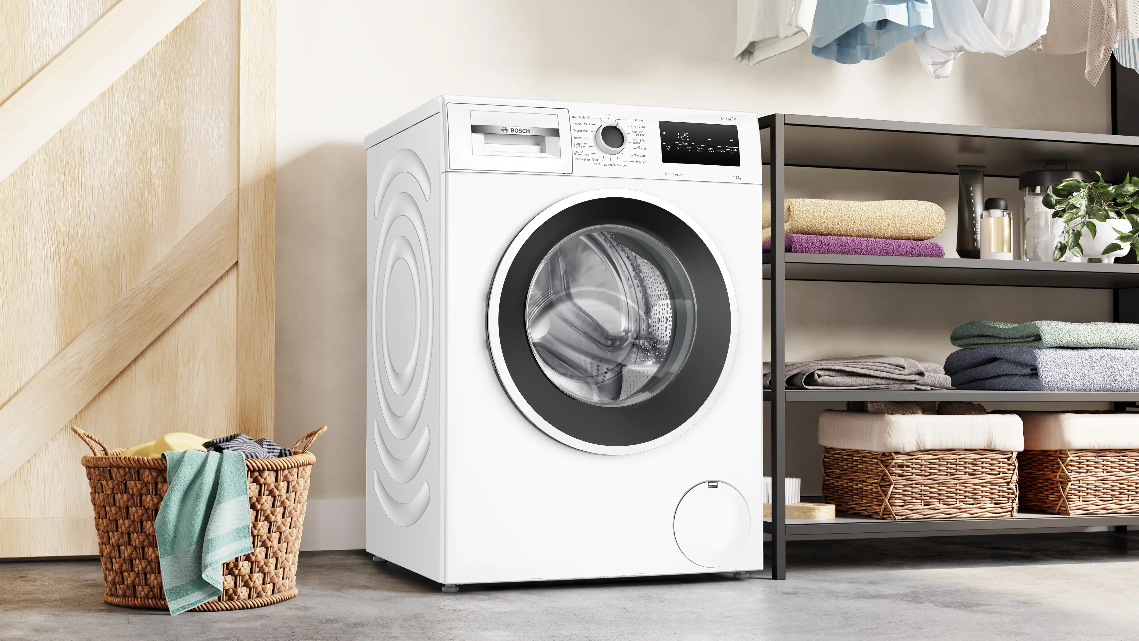 Serie 4 Wasmachine, voorlader 8 kg max. 1400 rpm