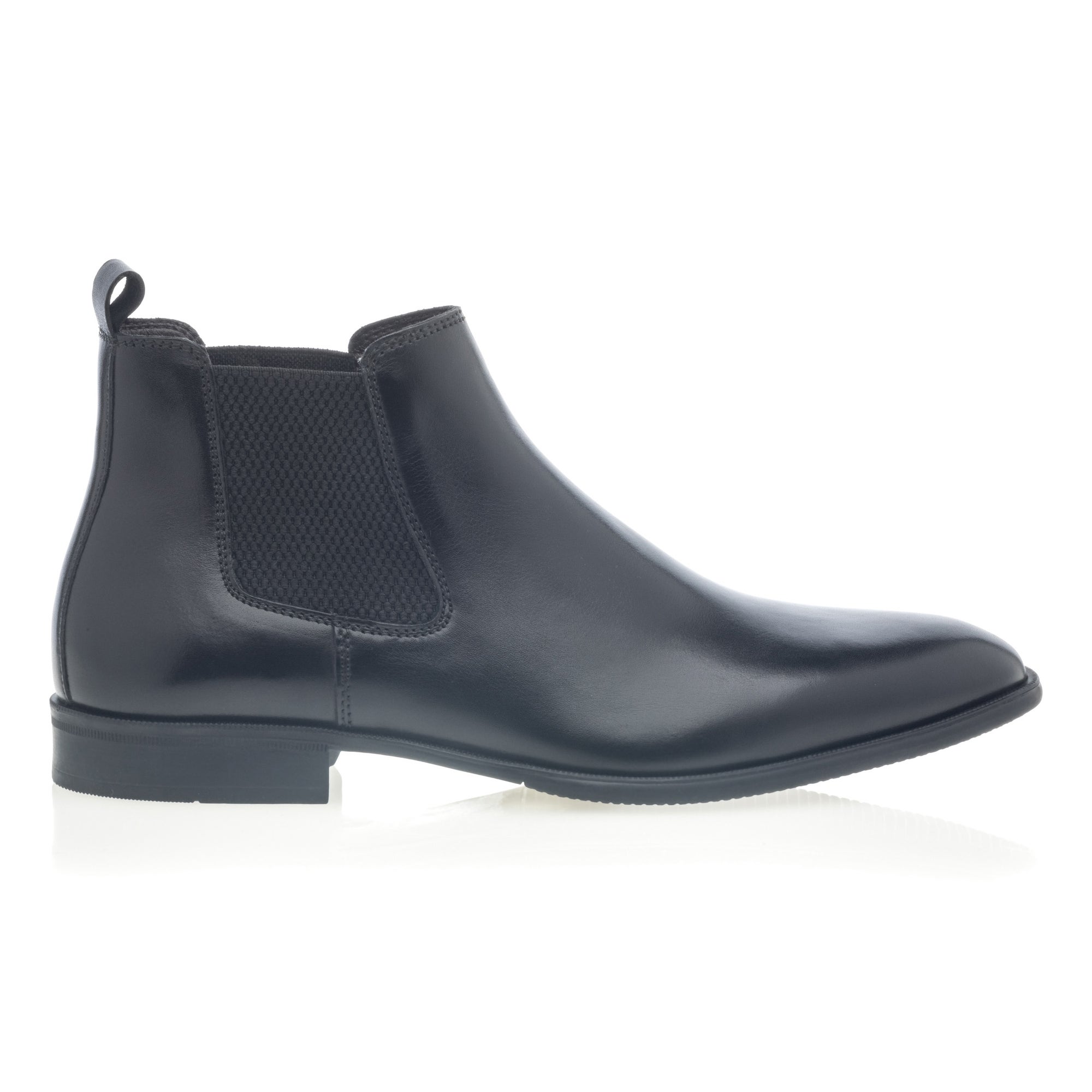Boots chelsea Homme en cuir noir