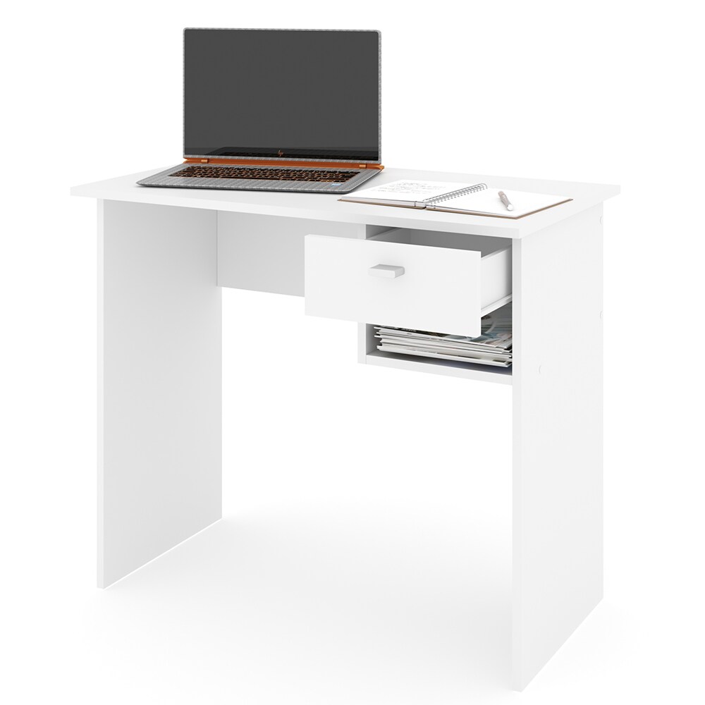 VICCO Schreibtisch COLIN Weiß Arbeitstisch Bürotisch Regal PC Tisch Schublade