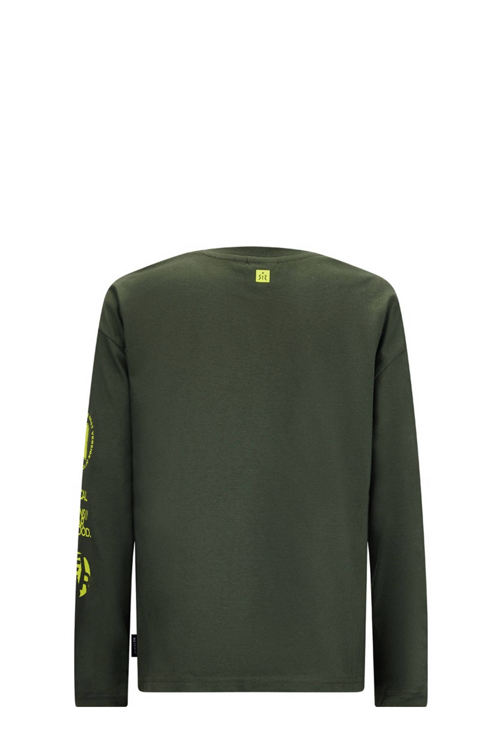 Retour Jeans longsleeve Joey met printopdruk armygroen