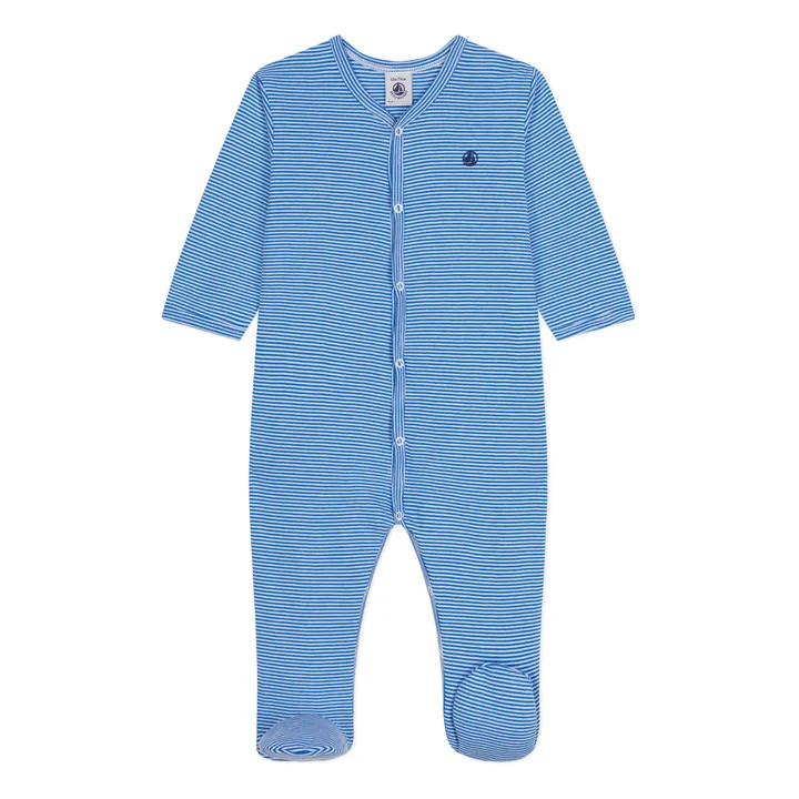Petit Bateau Pyjama Meleo Rayé | Bleu