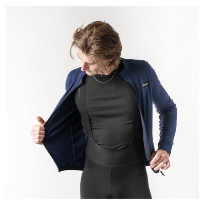 Maillot Manches Longues GripGrab Gravelin Merinotech Thermal Bleu
