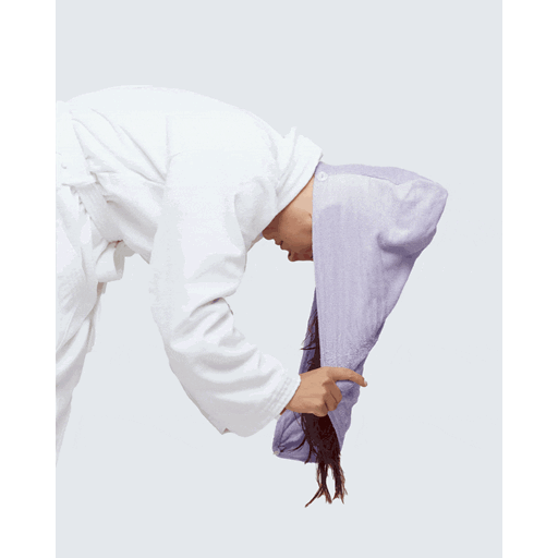 Hairlust Bamboo Hair Towel Wrap, Lilla