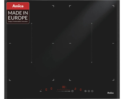 Frameloze inductiekookplaat Amica 57,6 x 51,8 cm 4 kookzones KMI 63301 F