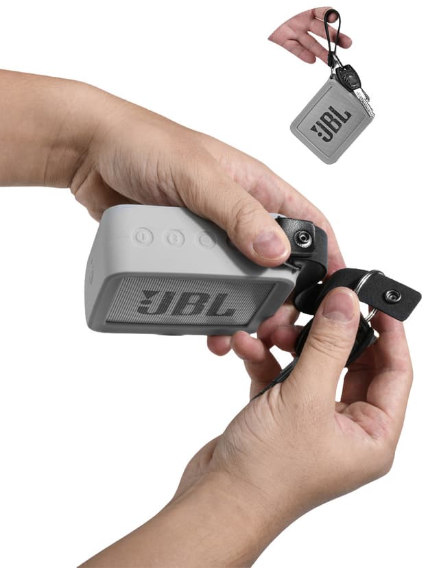 JBL GO2 Silikone Beskyttelsesetui med PU håndstrop Sort