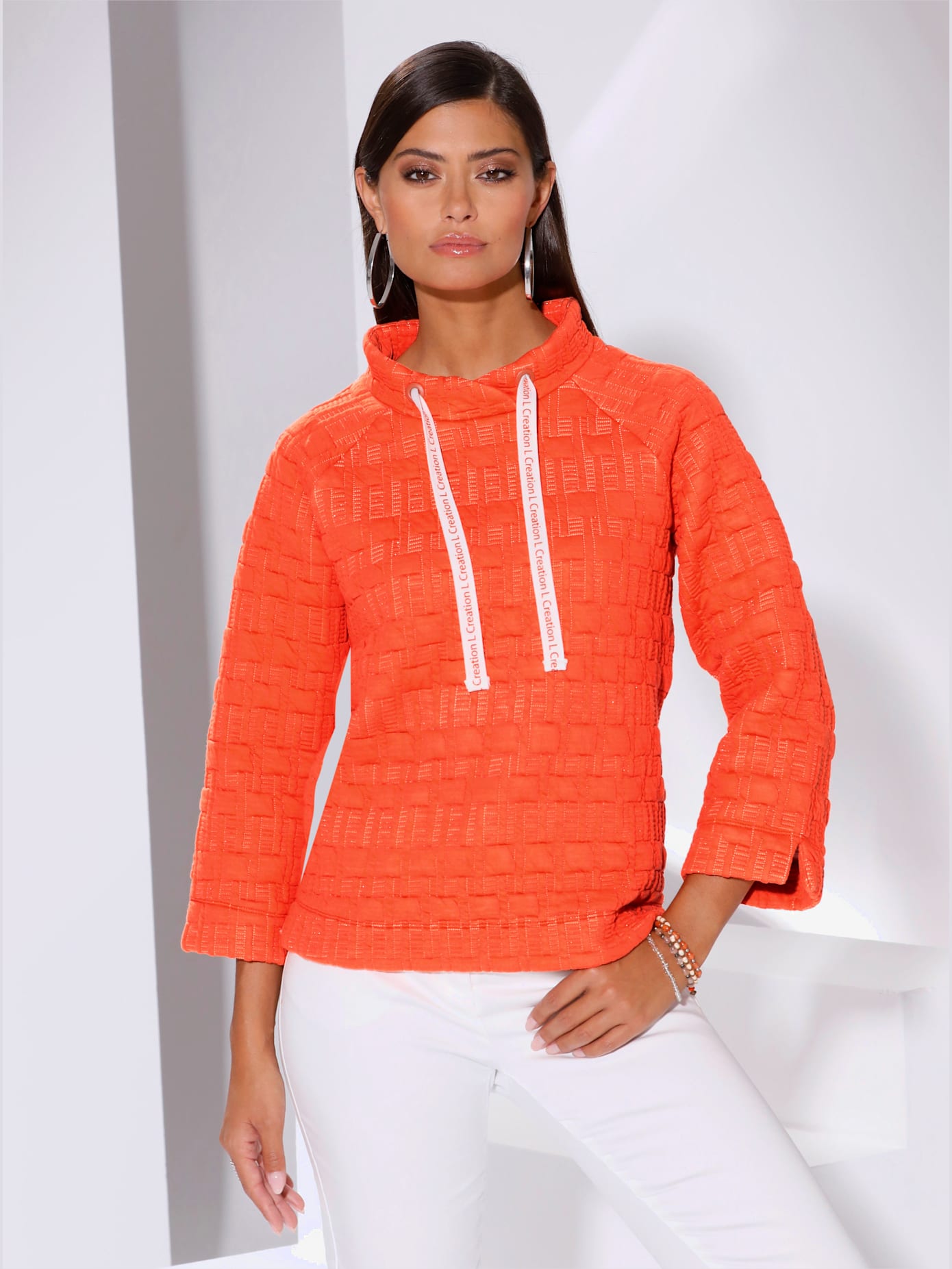 Sweat-shirt joli motif jacquard