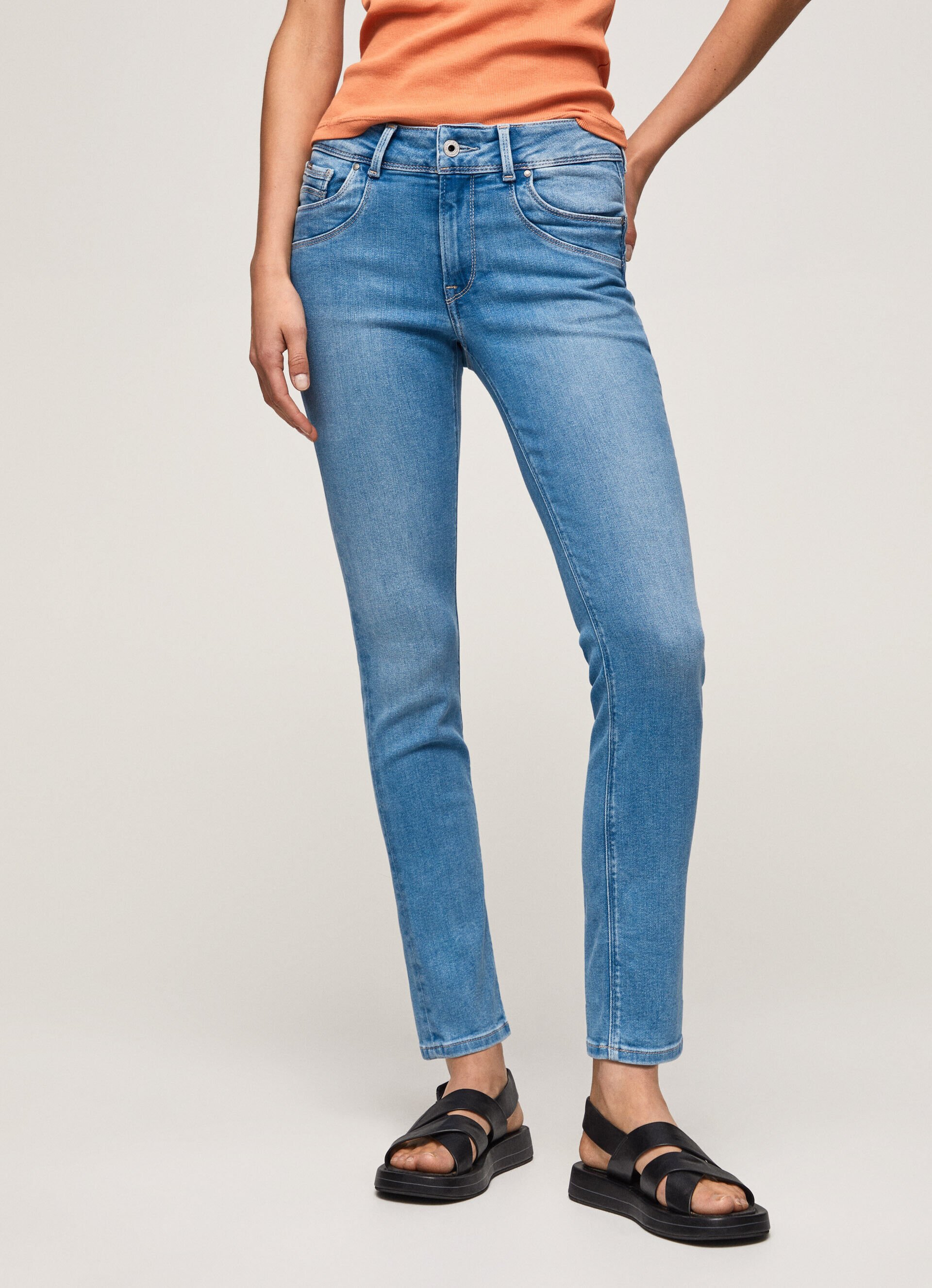 Calça jeans Brookes Fit Regular Tamanho Médio - jeans