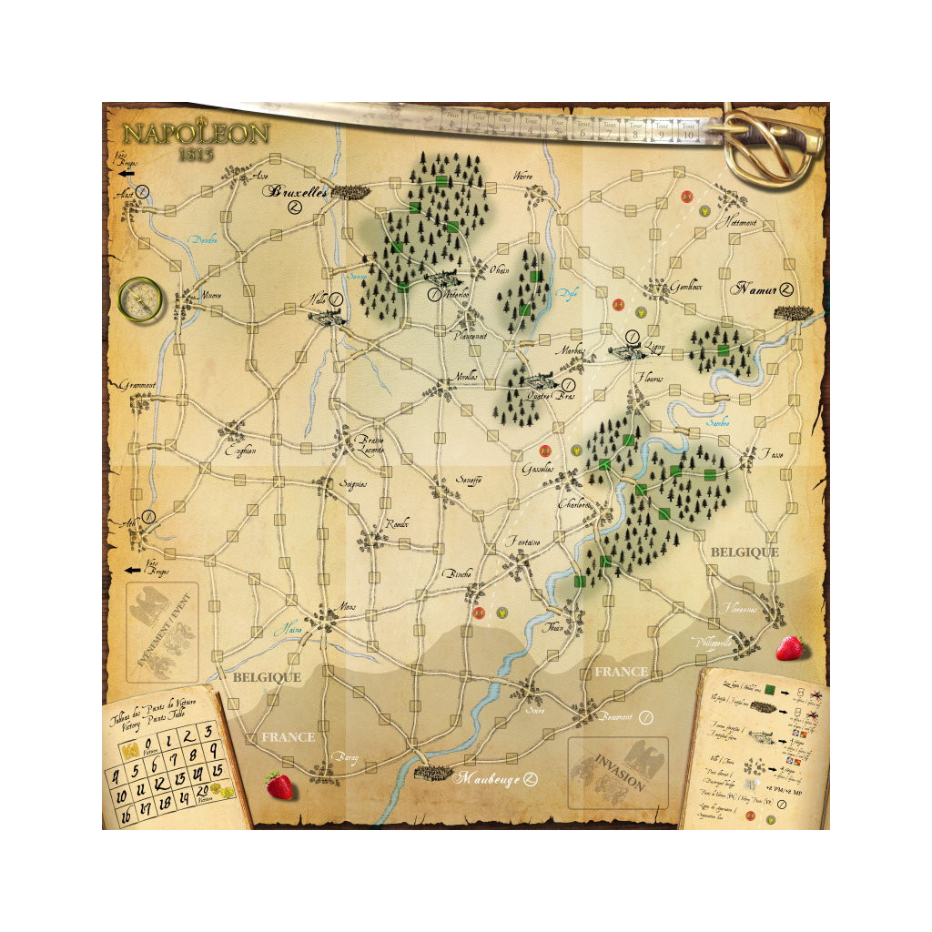 Napoléon 1815: Tapis de jeu