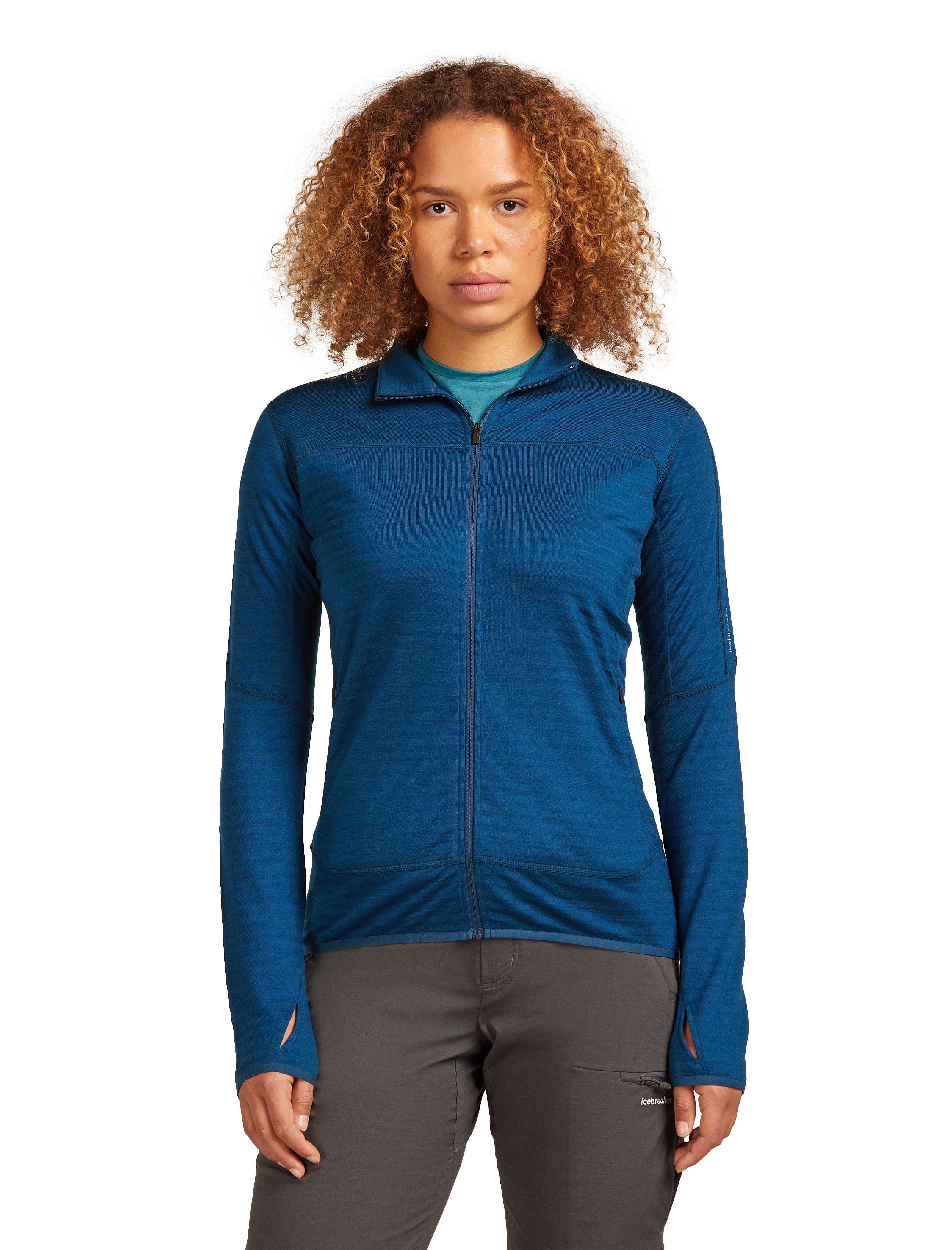 W Merino Blend 300 RealFleece Descender LS Zip